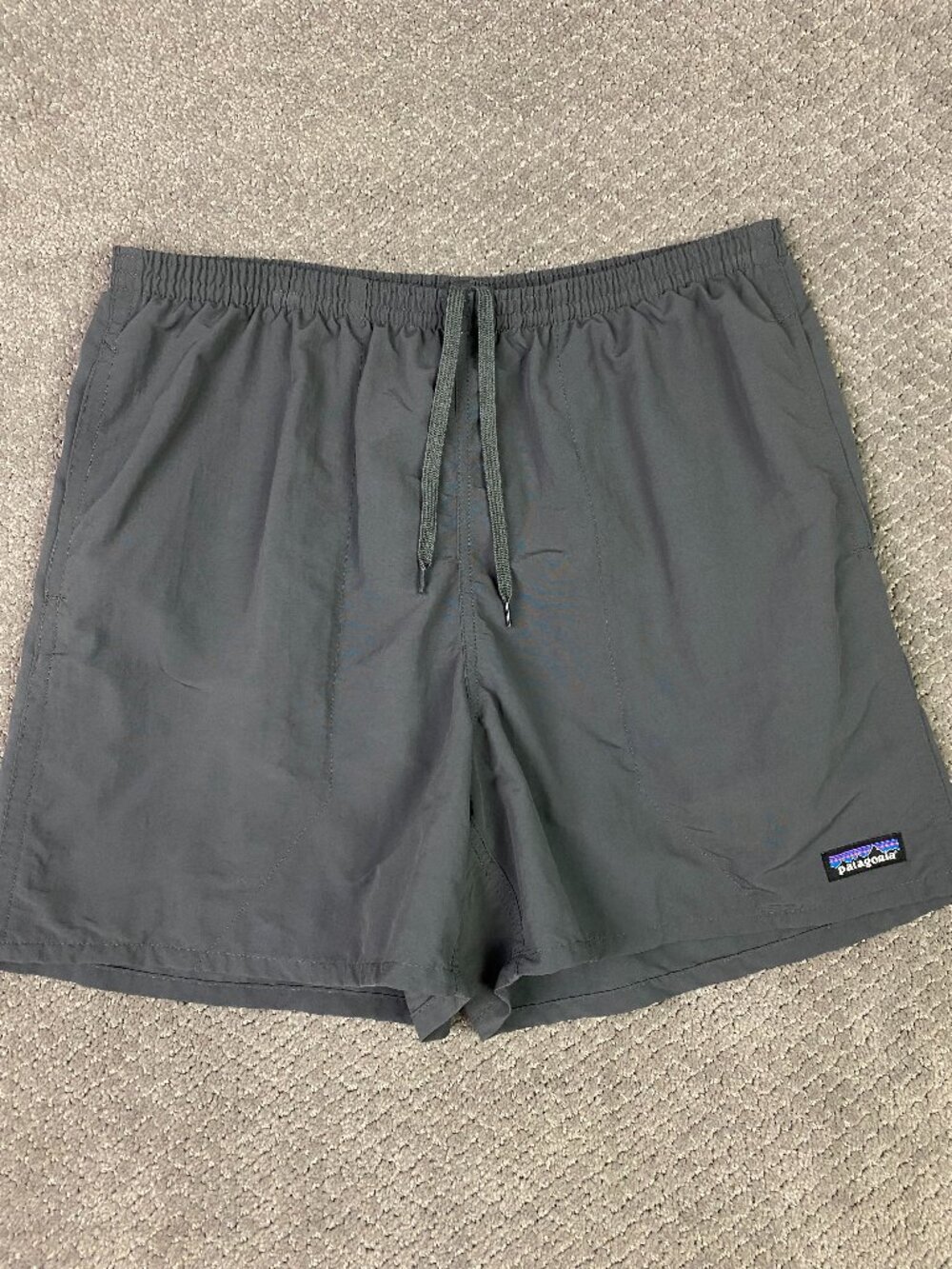Patagonia Baggies Shorts Men's Large Gray Swim 5" Liner Lined Nylon 57021